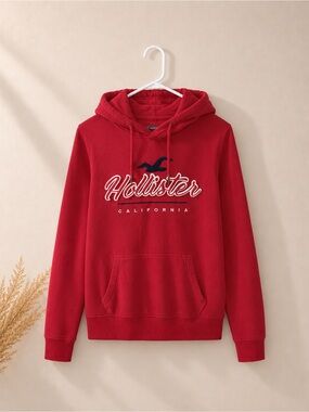 HOLLISTER - Red Pullover Hoodie